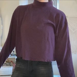 Purple turtleneck